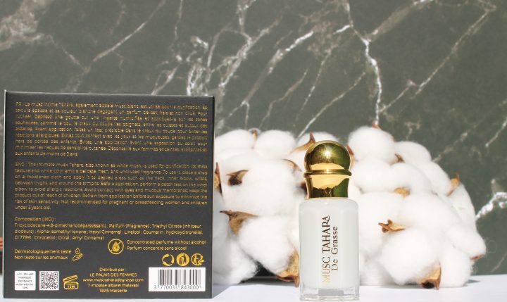 Musc Tahara classique extrait de parfum fiole 12 ml avec écrin en bois et lingette offerte – Image 3