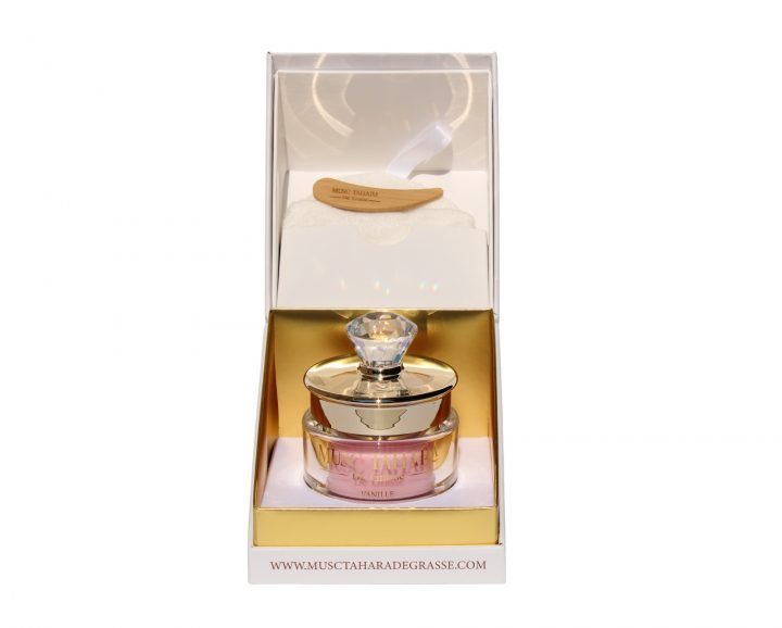 Musc Tahara vanille gourmande flacon diamant 30g