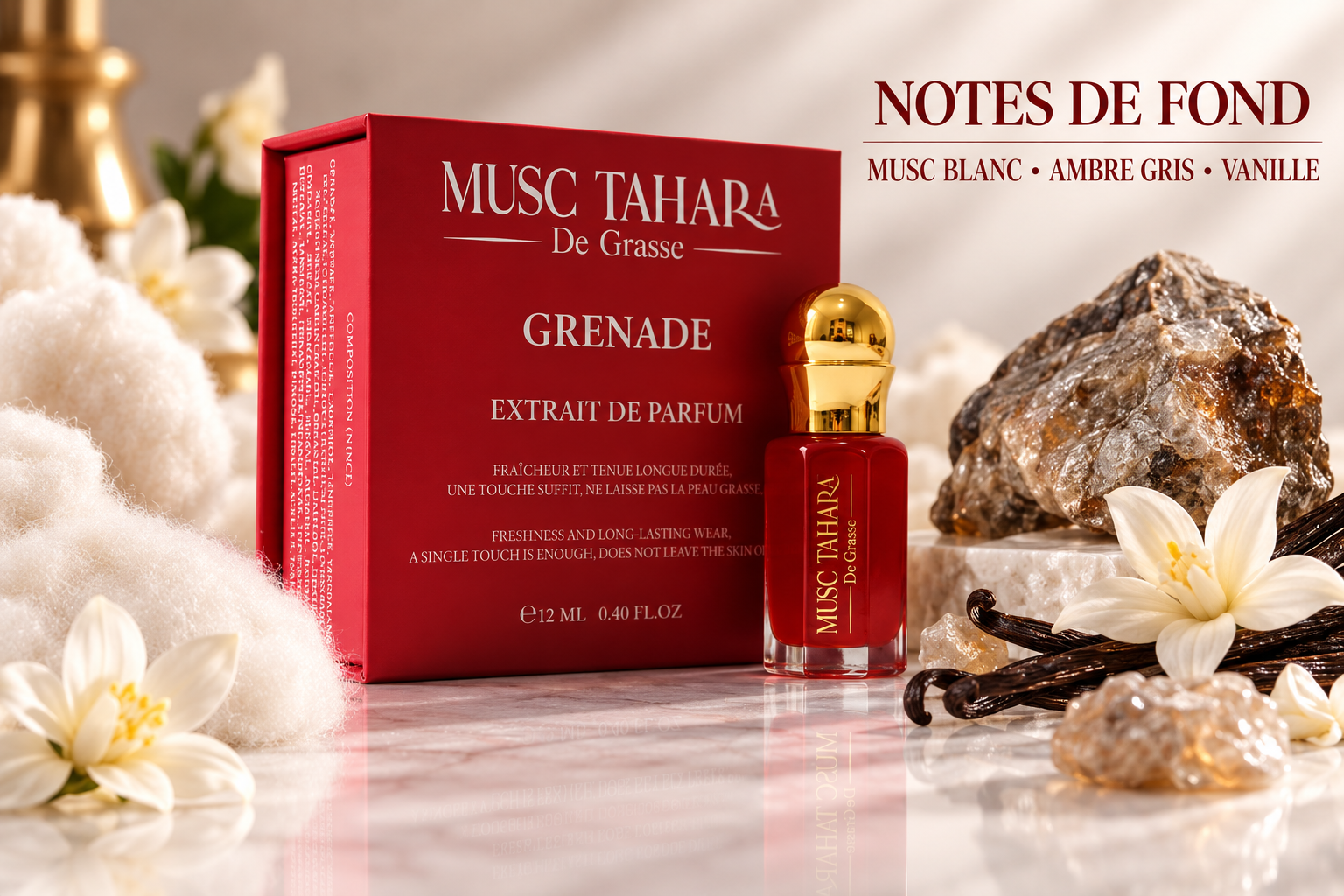Coffret d’Exception Musc Tahara PUR Grenade en EXTRAIT DE PARFUM 12 ML – Image 6