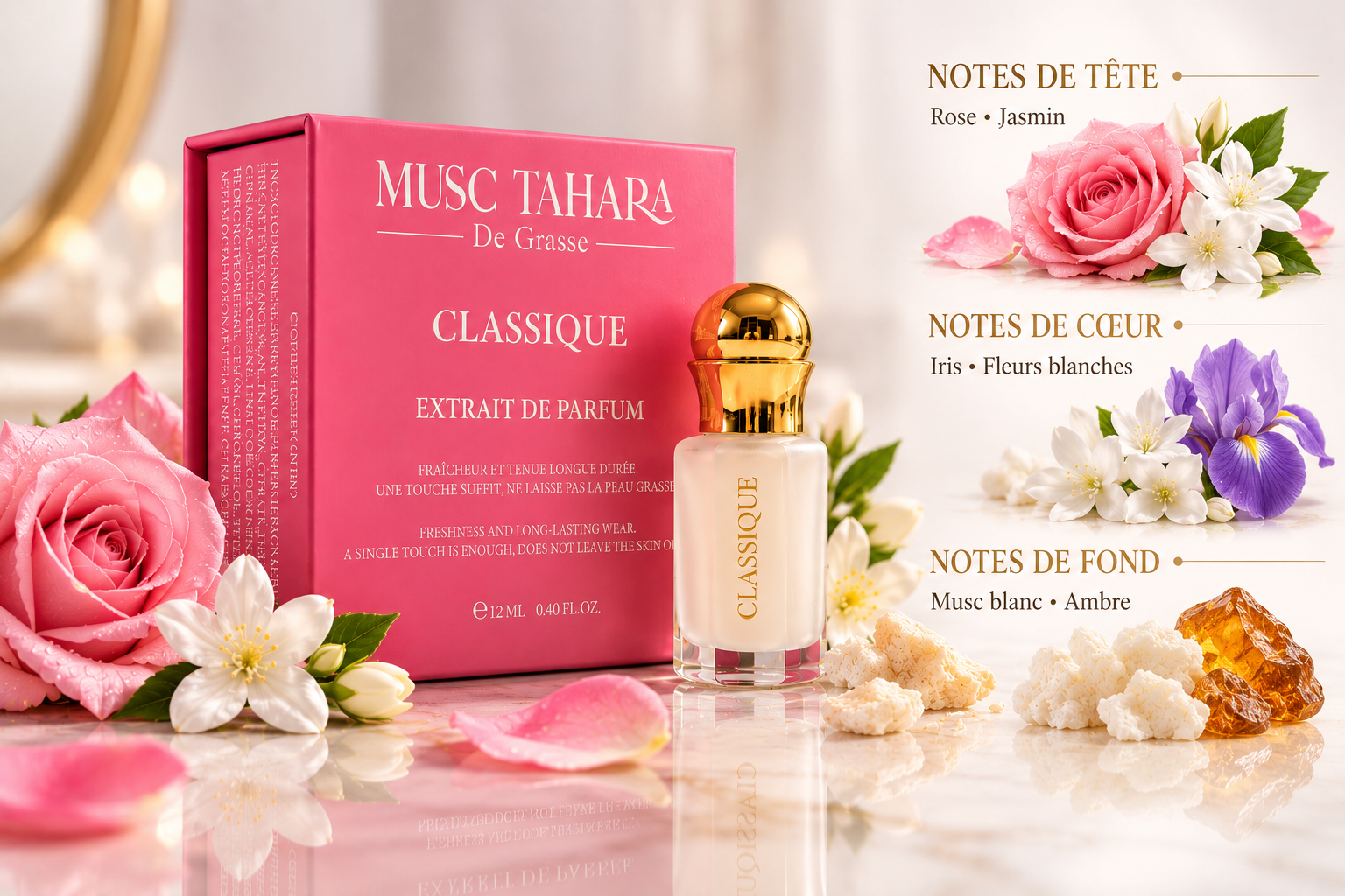 Coffret d'Exception Musc Tahara PUR Classique en EXTRAIT DE PARFUM 12 ML – Image 3